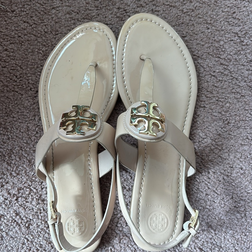 Tory Burch thong sandals. Worn twice.